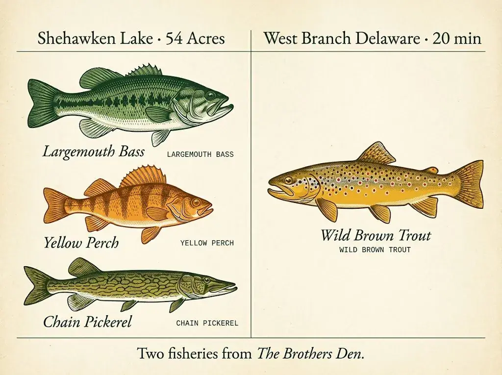 Delaware River fly fishing, from a Shehawken base